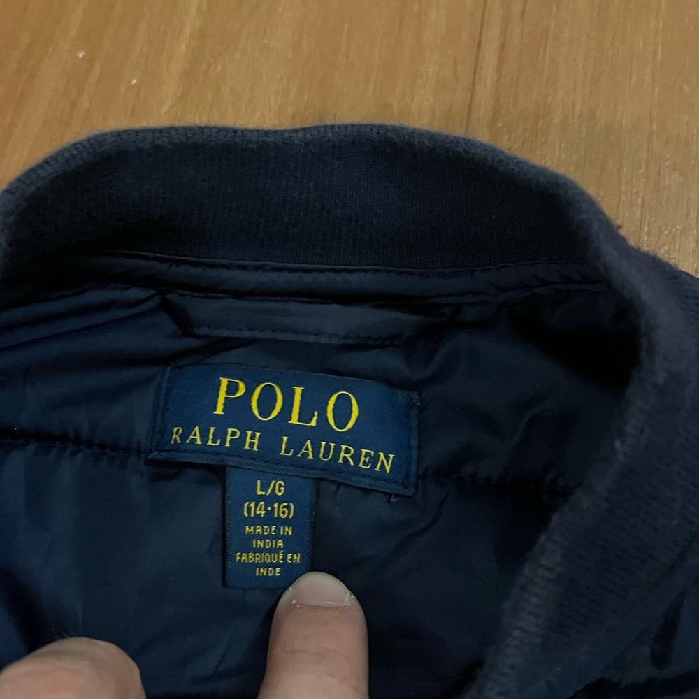 Polo Ralph Lauren quilted Bomber jacket Boys Large - Picture 5 of 6